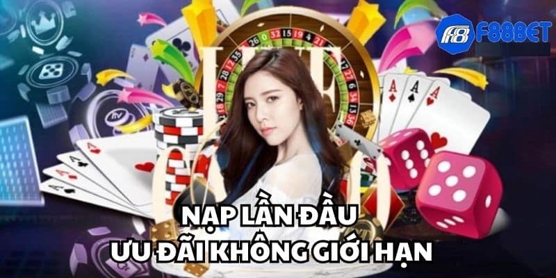 Khuyến mãi f88bet nạp lần đầu nhận ưu đãi không giới hạn